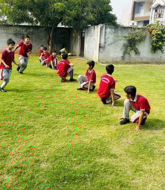 Children playing outdoors